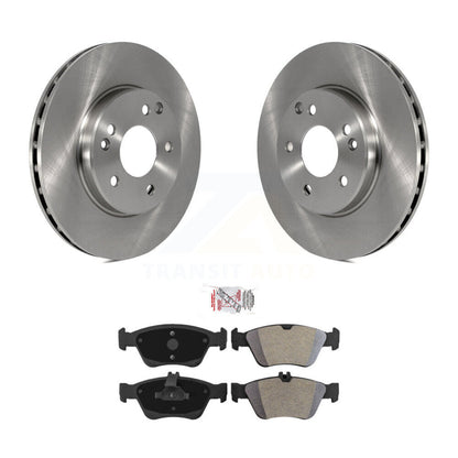 Disc Brake Rotors And Semi-Metallic Pads Front Kit For Mercedes-Benz SLK230 C230
