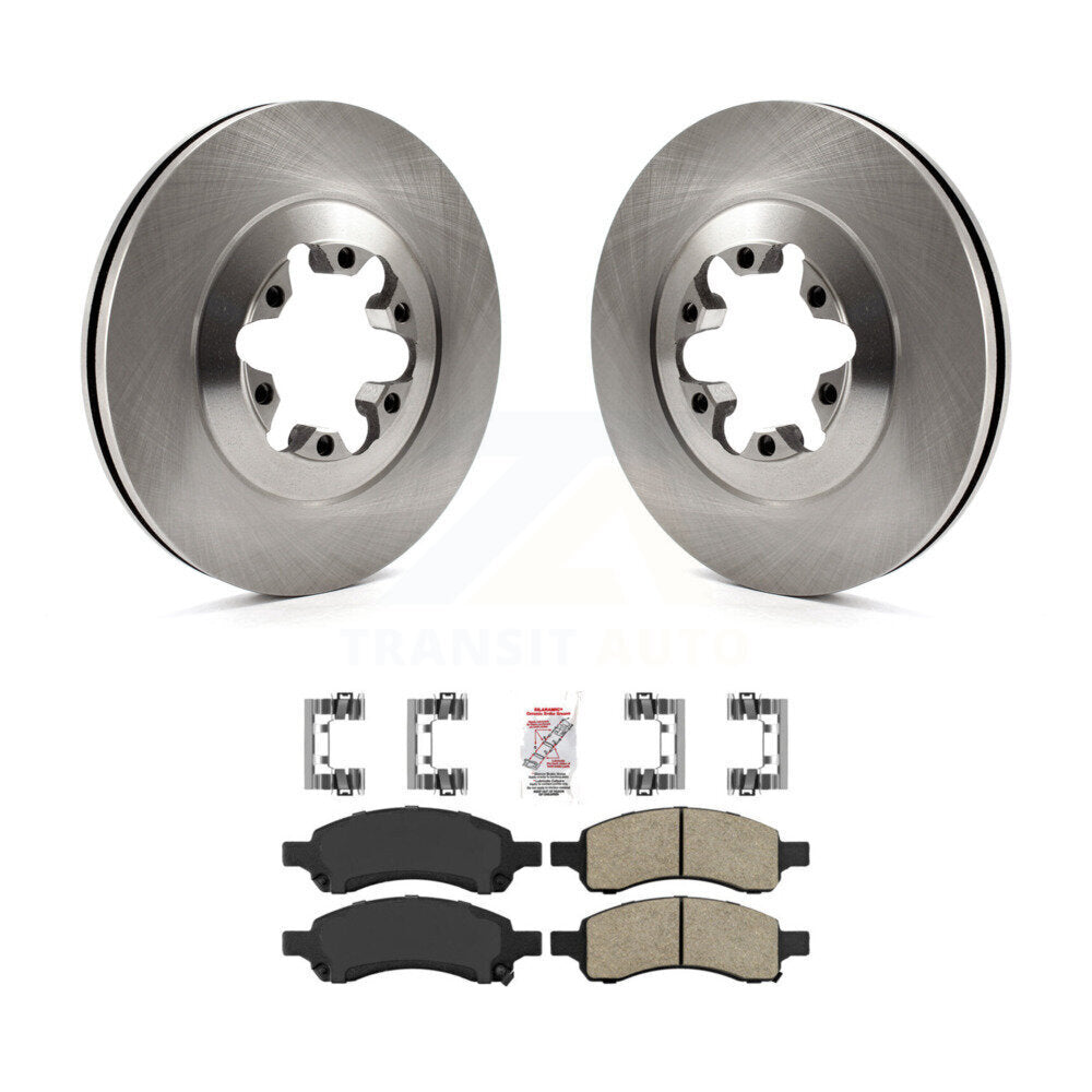 Disc Brake Rotors And Ceramic Pads Front Kit For Chevrolet Colorado GMC Canyon