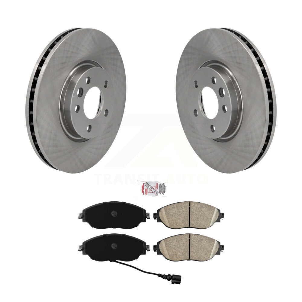 Disc Brake Rotors And Ceramic Pads Front Kit For Volkswagen CC