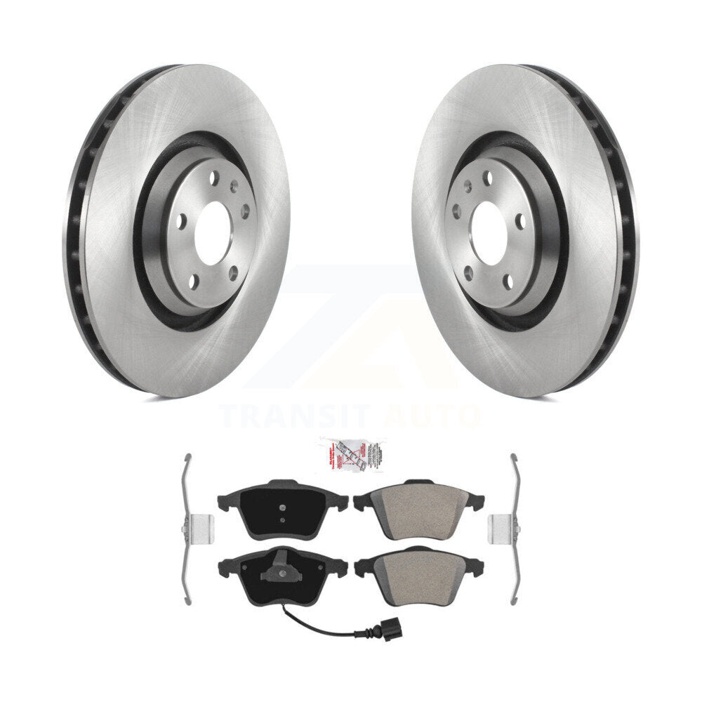 Disc Brake Rotors And Semi-Metallic Pads Front Kit For Audi TT Quattro TTS
