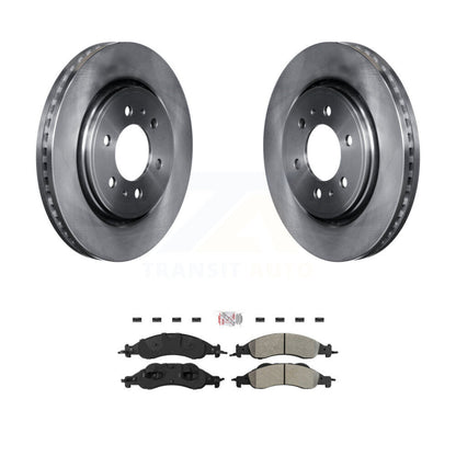 Brake Rotors & Semi-Metallic Pad Front Kit For Ford Expedition Lincoln Navigator