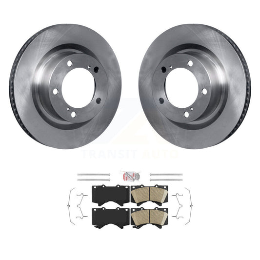 Brake Rotor And Ceramic Pad Front Kit For Toyota Tundra Sequoia Lexus LX570 Land