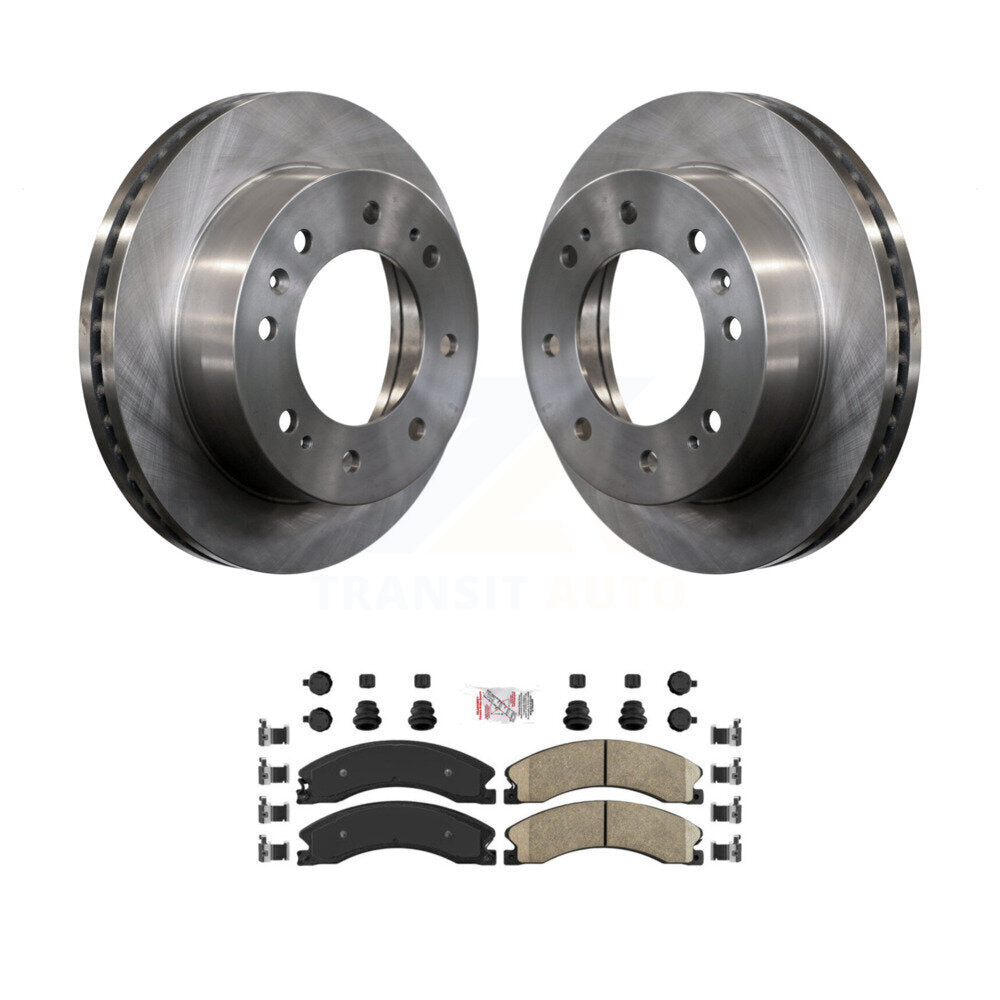 Brake Rotor And Ceramic Pad Front Kit For GMC Chevrolet Sierra 2500 HD Silverado