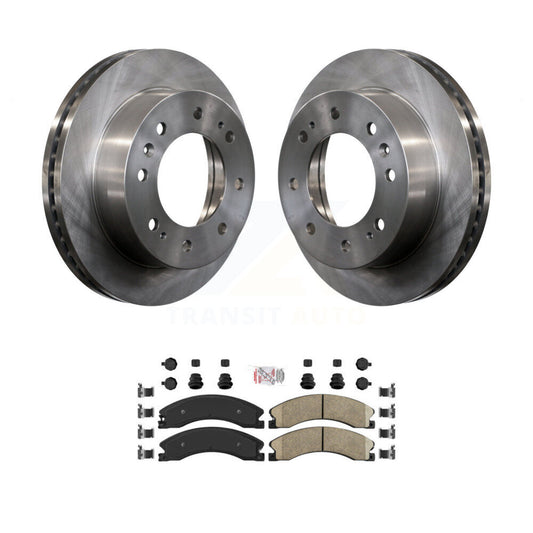 Brake Rotor And Ceramic Pad Front Kit For GMC Chevrolet Sierra 2500 HD Silverado
