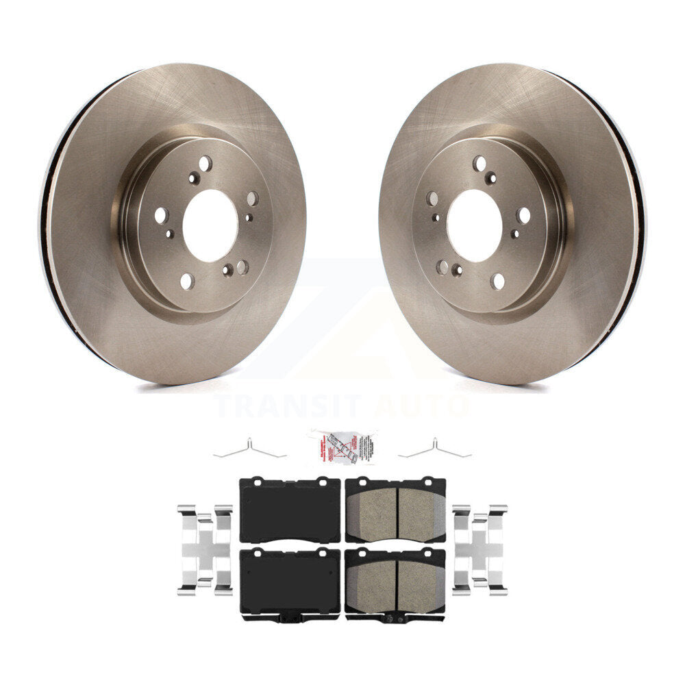 Disc Brake Rotors And Ceramic Pads Front Kit For 2005-2012 Acura RL