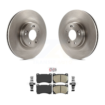 Disc Brake Rotors And Ceramic Pads Front Kit For Hyundai Genesis