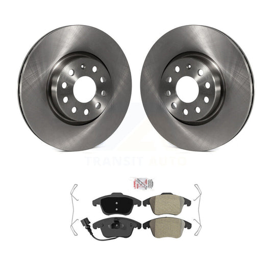 Brake Rotor And Semi-Metallic Pad Front Kit For Volkswagen Tiguan Passat Audi Q3