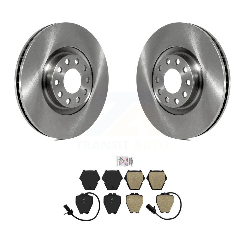 Disc Brake Rotors And Semi-Metallic Pads Front Kit For Audi A4 Quattro S4 A6 S6