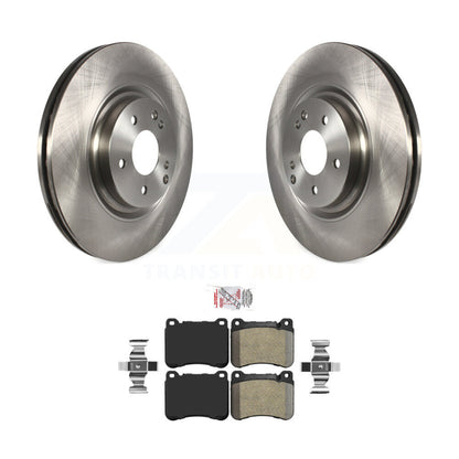 Brake Rotor And Semi-Metallic Pad Front Kit For Mercedes-Benz C230 SLK350 CLK350