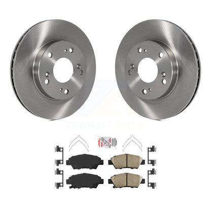 Disc Brake Rotors And Ceramic Pads Front Kit For 2011-2015 Honda CR-Z