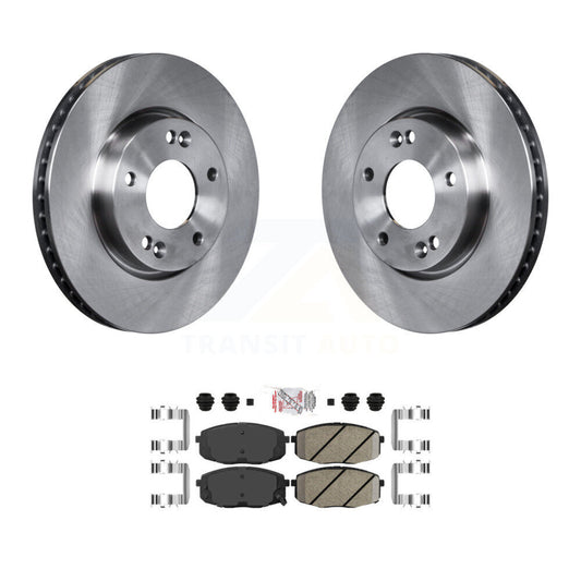 Disc Brake Rotors And Ceramic Pads Front Kit For Kia Forte Koup Forte5