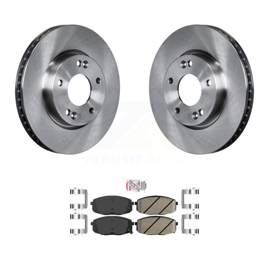 Disc Brake Rotors And Ceramic Pads Front Kit For Kia Forte Koup Forte5