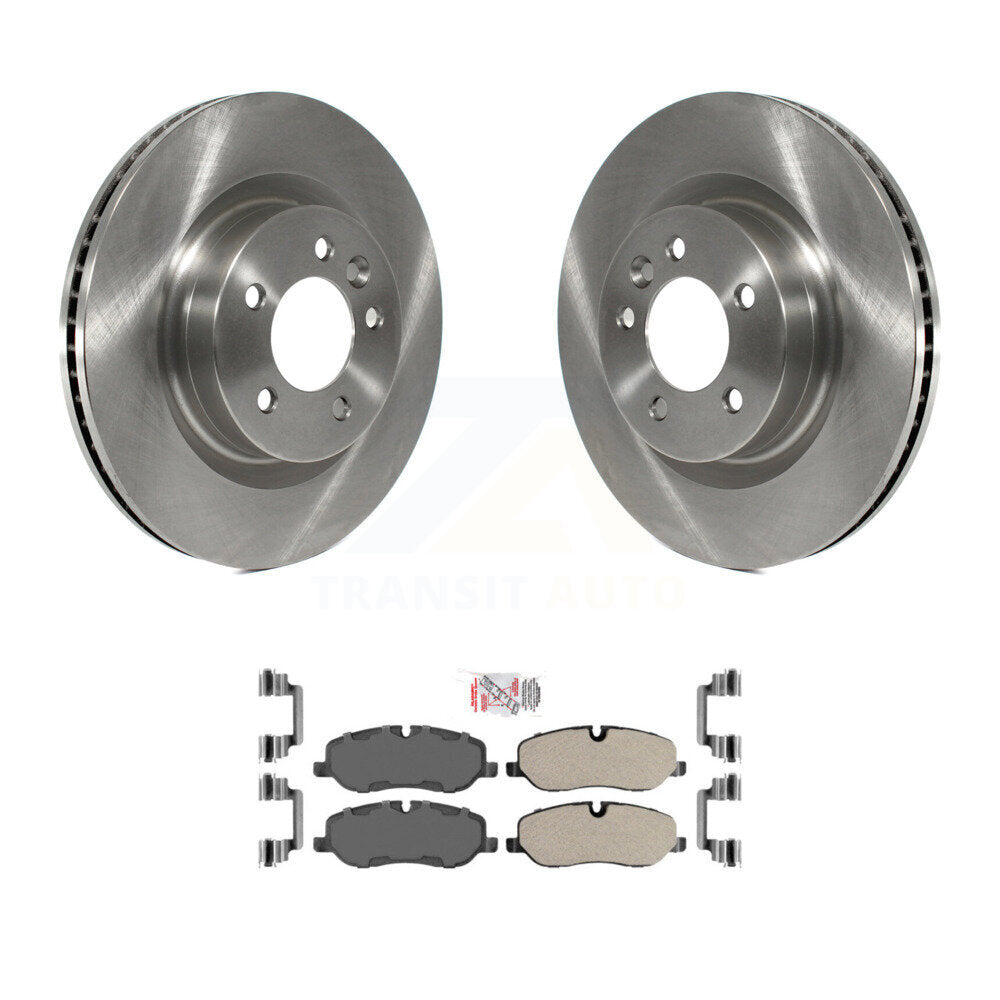 Disc Brake Rotors And Semi-Metallic Pad Front Kit For Land Rover LR3 Range Sport