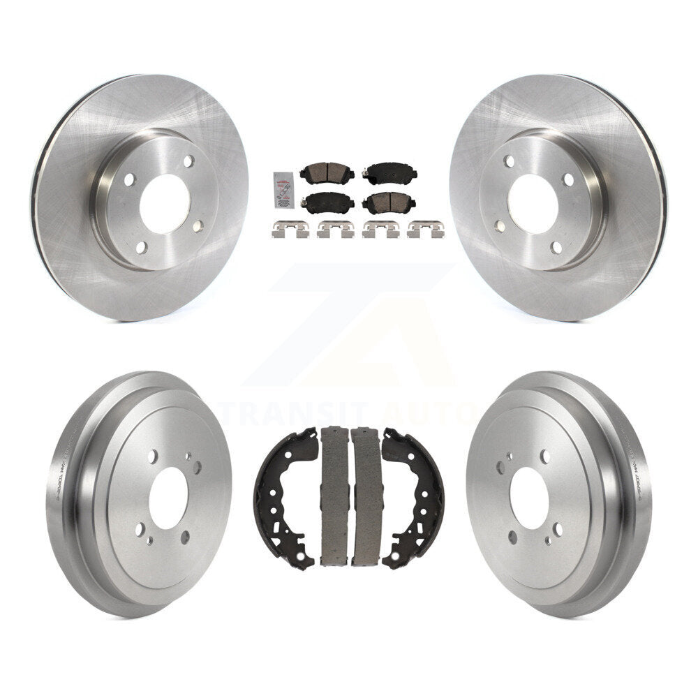 Disc Brake Rotors Ceramic Pads And Drum Front Rear Kit For Nissan Kicks Versa