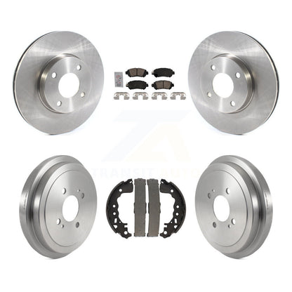 Disc Brake Rotors Ceramic Pads And Drum Front Rear Kit For Nissan Kicks Versa