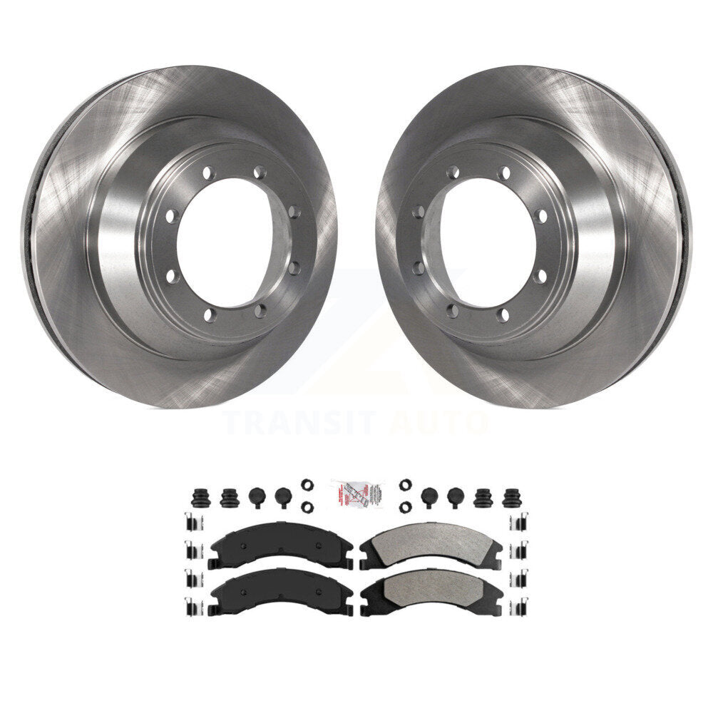 Brake Rotor & Semi-Metallic Pad Rear Kit For Ford E-450 Super Duty DIESEL engine