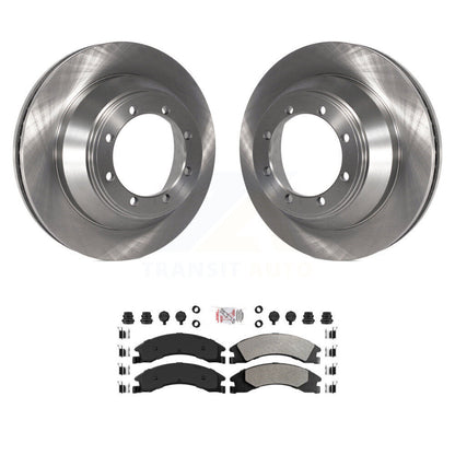 Brake Rotor & Semi-Metallic Pad Rear Kit For Ford E-450 Super Duty DIESEL engine