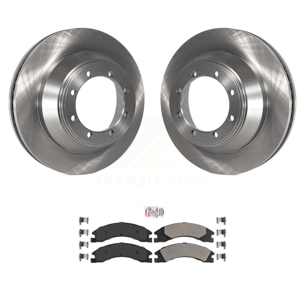 Brake Rotor & Semi-Metallic Pad Rear Kit For Ford E-450 Super Duty DIESEL engine