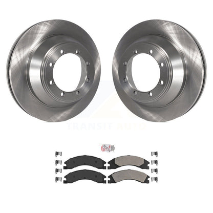 Brake Rotor & Semi-Metallic Pad Rear Kit For Ford E-450 Super Duty DIESEL engine
