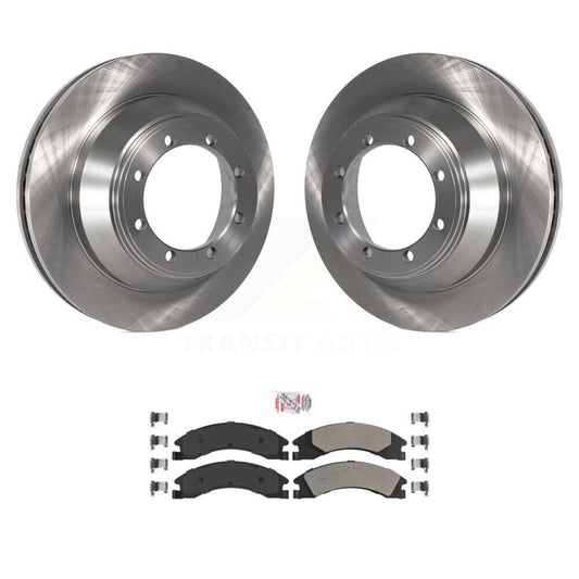 Brake Rotor & Semi-Metallic Pad Rear Kit For Ford E-450 Super Duty DIESEL engine