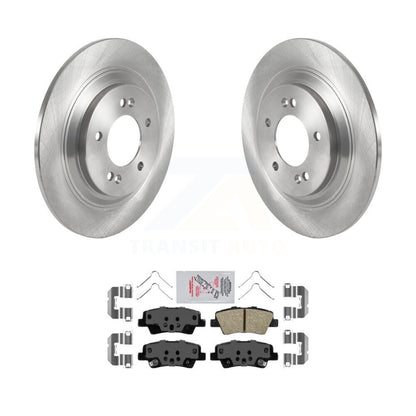 Brake Rotor And Ceramic Pad Rear Kit For Kia Cadenza With Electric Parking