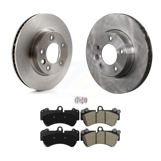 Brake Rotor & Semi-Metallic Pad Front Kit For Porsche Cayenne Volkswagen Touareg