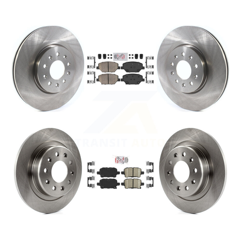 Ceramic Pad & Brake Rotor Front Rear Kit For Chevrolet Equinox GMC Terrain Buick