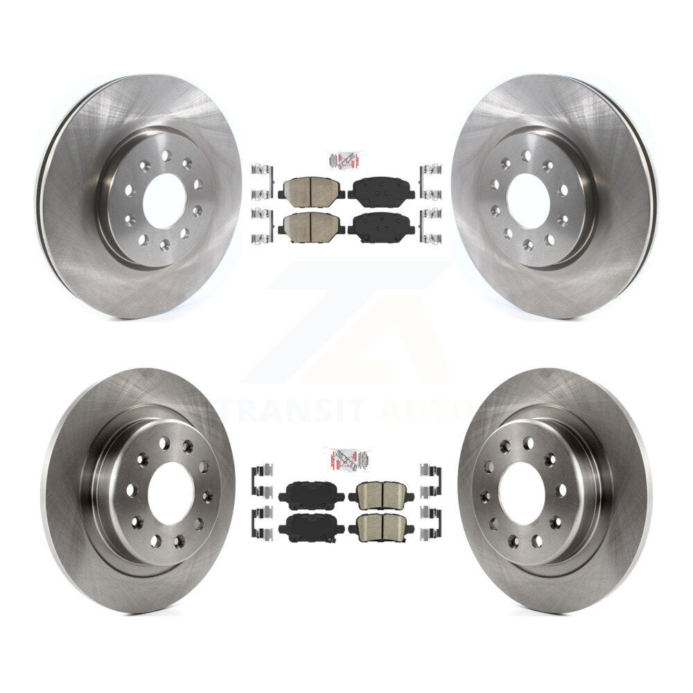 Ceramic Pad & Brake Rotor Front Rear Kit For Chevrolet Equinox GMC Terrain Buick