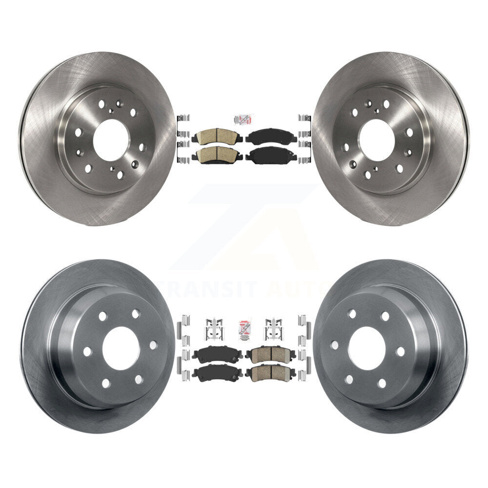 Ceramic Pad & Brake Rotor Front Rear Kit For Chevrolet Silverado 1500 GMC Sierra