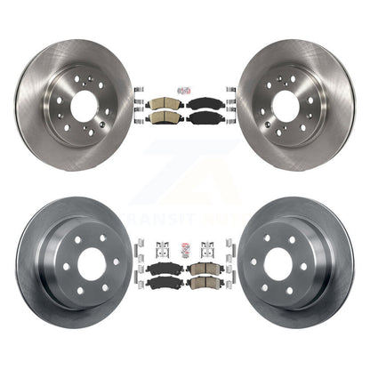 Ceramic Pad & Brake Rotor Front Rear Kit For Chevrolet Silverado 1500 GMC Sierra