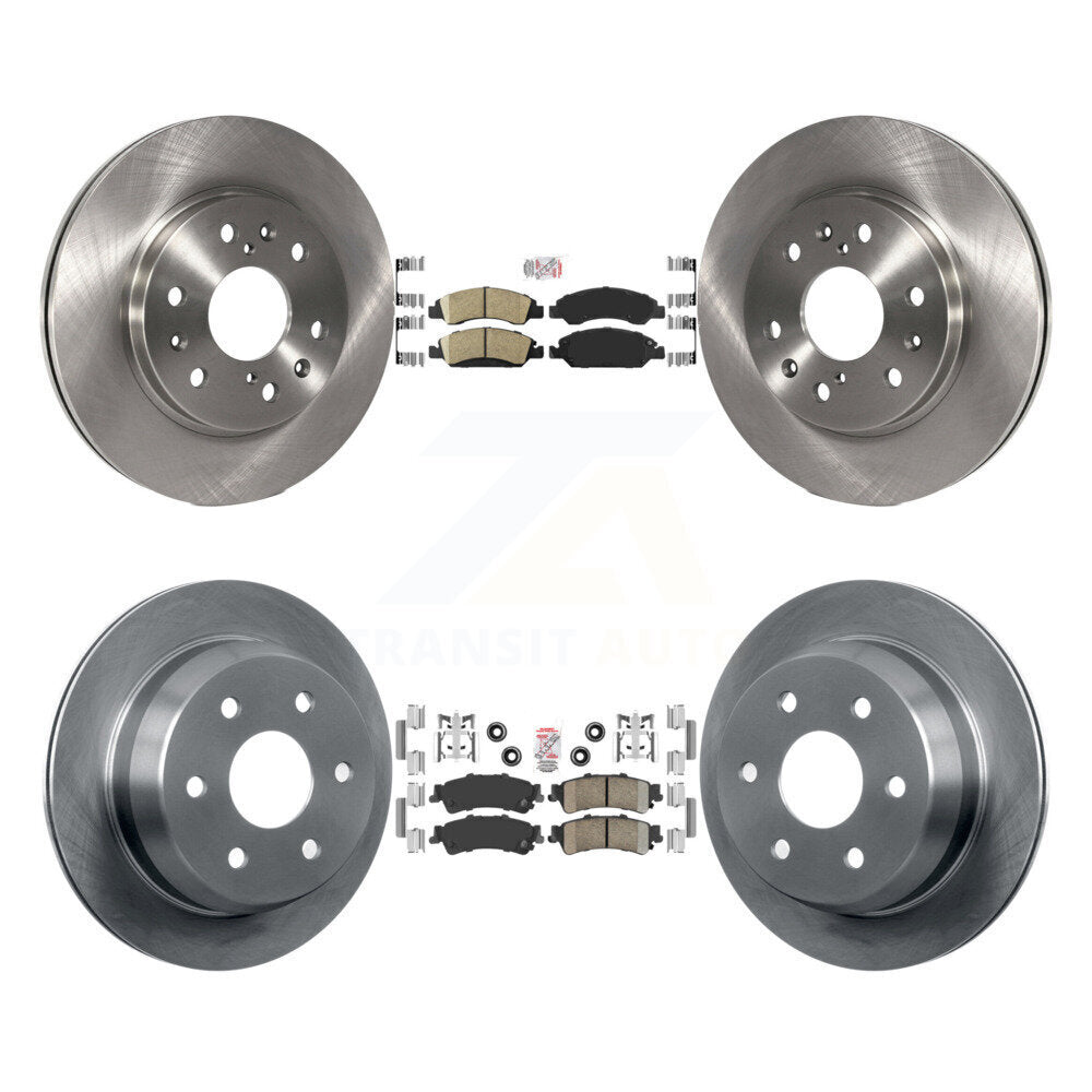 Ceramic Pad & Brake Rotor Front Rear Kit For Chevrolet Silverado 1500 GMC Sierra