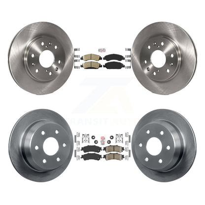 Ceramic Pad & Brake Rotor Front Rear Kit For Chevrolet Silverado 1500 GMC Sierra