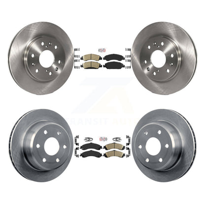 Ceramic Pad & Brake Rotor Front Rear Kit For Chevrolet Silverado 1500 GMC Sierra
