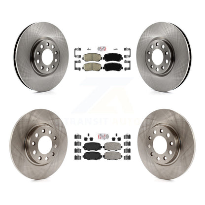 Ceramic Pads And Disc Brake Rotors Front Rear Kit For Chrysler 200