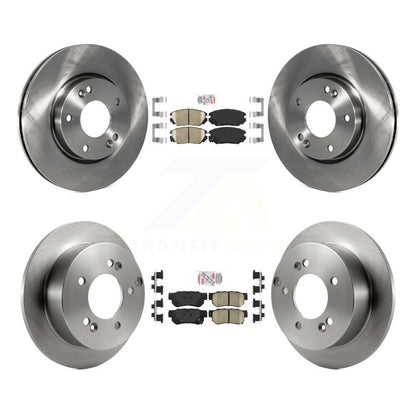 Ceramic Pads And Disc Brake Rotors Front Rear Kit For Hyundai Sonata 2.4L