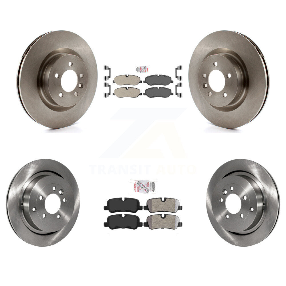 Semi-Metallic Pad And Disc Brake Rotor Front Rear Kit For Land Rover Range Sport
