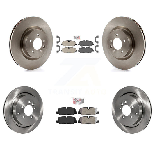 Semi-Metallic Pad And Disc Brake Rotor Front Rear Kit For Land Rover Range Sport