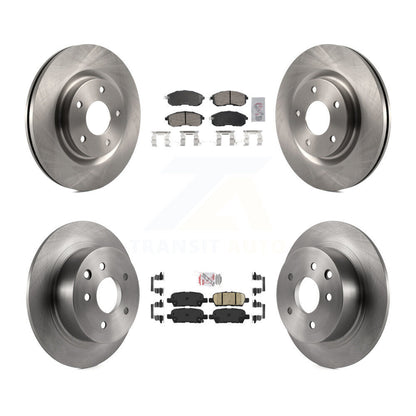 Ceramic Pad Brake Rotors Front Rear Kit For 2017-2019 Nissan Sentra Turbocharged