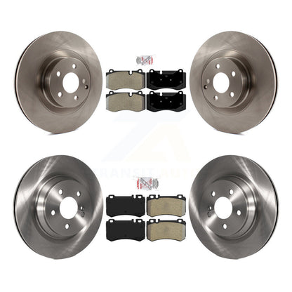 Semi-Metallic Pads And Disc Brake Rotors Front Rear Kit For Mercedes-Benz S600
