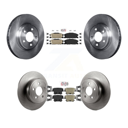 Ceramic Pad & Brake Rotor Front Rear Kit For Dodge Charger Pursuit with RWD 3.6L