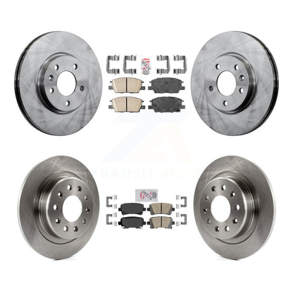 Ceramic Pad Brake Rotor Front Rear Kit For 2016 Chevrolet Malibu Carryover Model