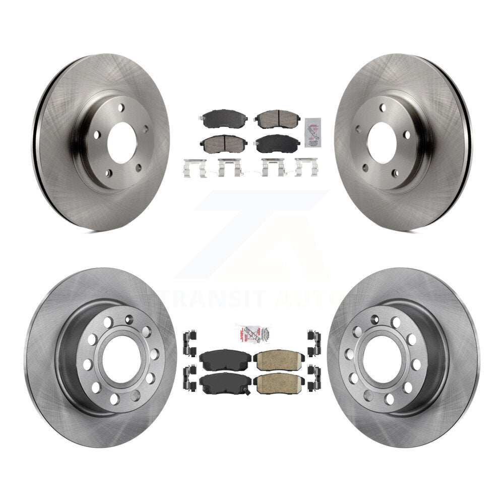 Ceramic Pads And Disc Brake Rotors Front Rear Kit For 2002-2004 INFINITI I35