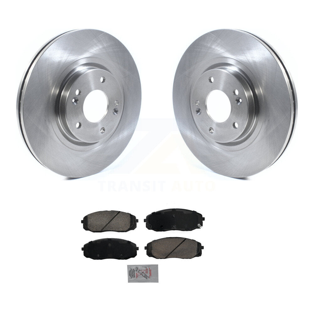 Disc Brake Rotors And Ceramic Pads Front Kit For 2020-2021 Kia Sedona