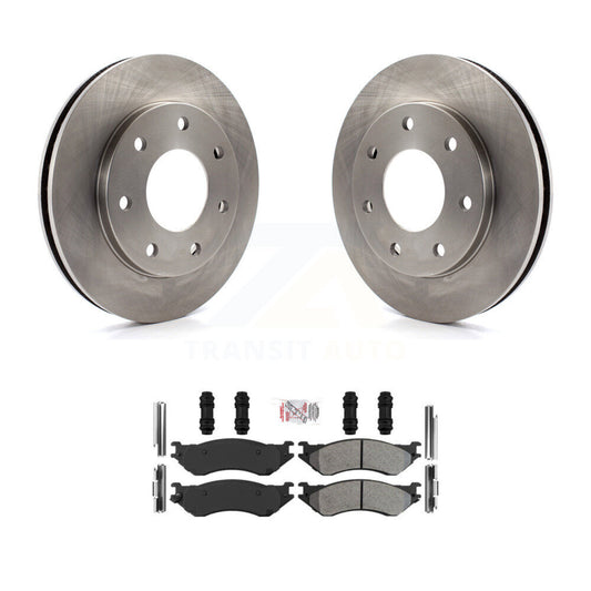 Brake Rotor And Semi-Metallic Pad Front Kit For Ford F-150 F-250 HD Heritage 4WD