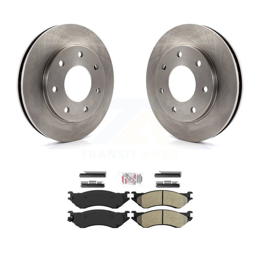 Brake Rotor And Semi-Metallic Pad Front Kit For Ford F-150 F-250 HD Heritage 4WD