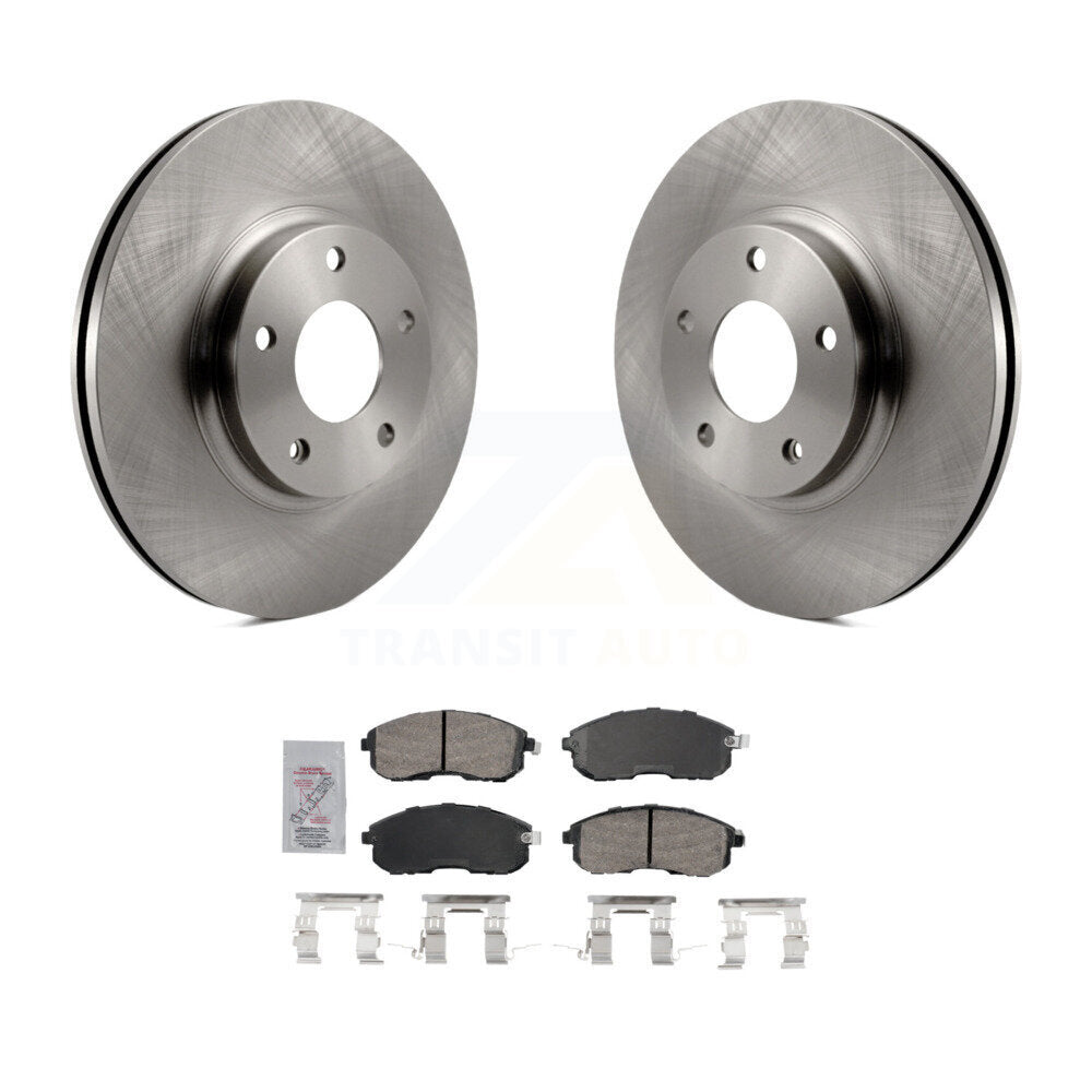 Disc Brake Rotors And Ceramic Pads Front Kit For Nissan Altima INFINITI I35