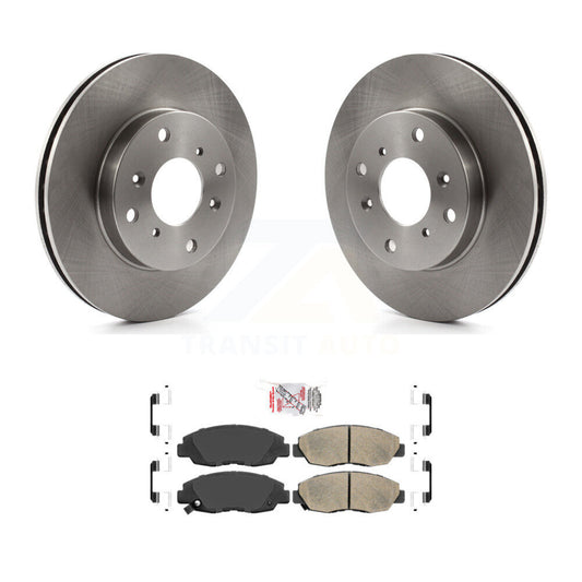 Brake Rotor And Ceramic Pad Front Kit For 1998-2002 Honda Accord Sedan with 2.3L