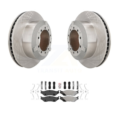 Brake Rotor Semi-Metallic Pad Rear Kit For Ford F-450 Super Duty F-550 TerraStar