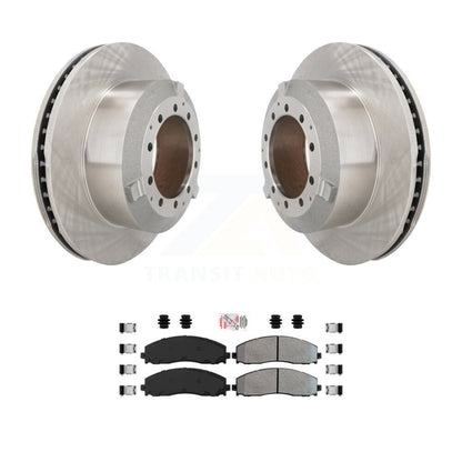 Brake Rotor & Semi-Metallic Pad Rear Kit For Ford F-350 Super Duty Cab Chassis