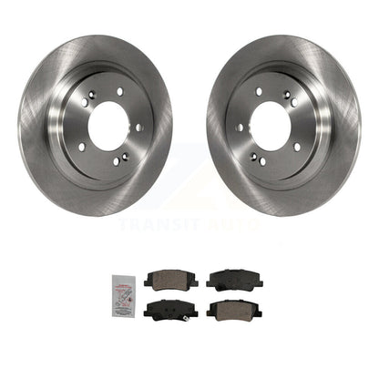Disc Brake Rotors And Ceramic Pads Rear Kit For Hyundai Sonata Kia Niro EV K5